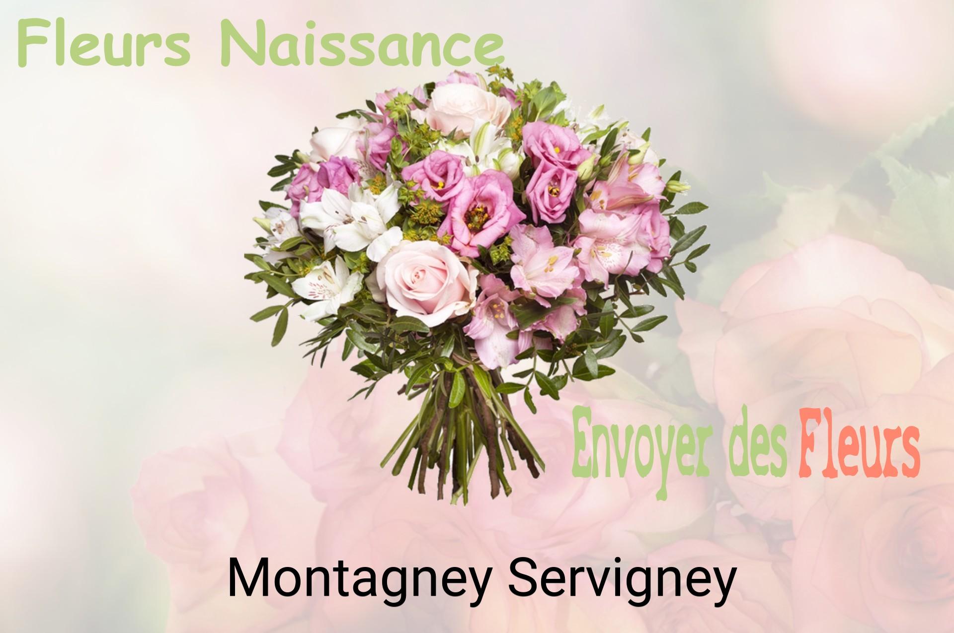 Bouquet de fleurs de naissance livré à Montagney-Servigney